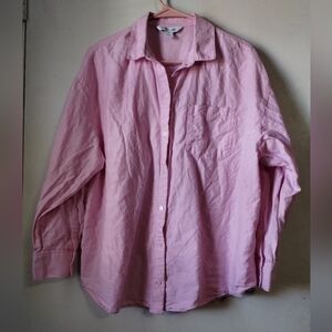Old Navy Pink Boyfriend Shirt